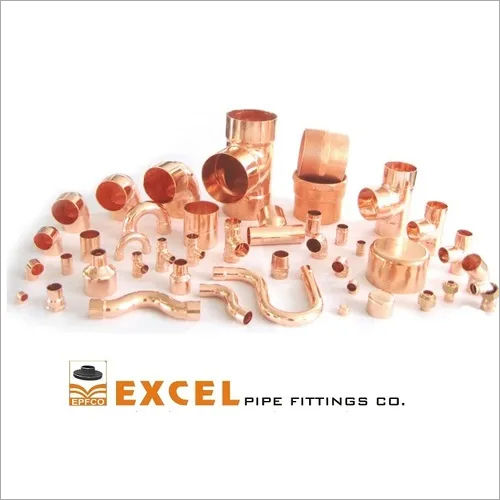 Copper Pipe Fittings - Durable Copper Alloy, Various Sizes Available | Ideal for Plumbing and HVAC Systems