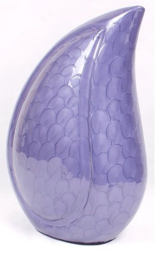 Purple Teardrop Cremation Urn