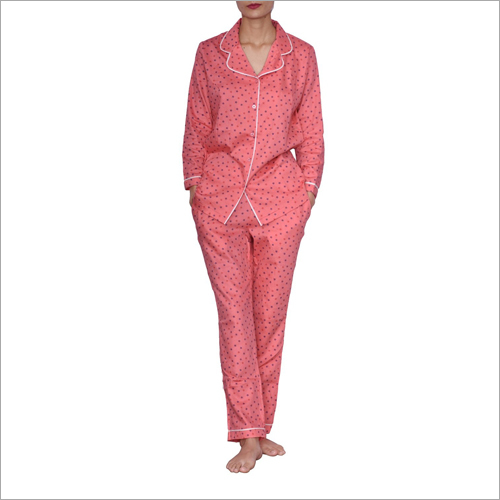 Dry Cleaning Pink Dot Star Nightwear Sleepwear