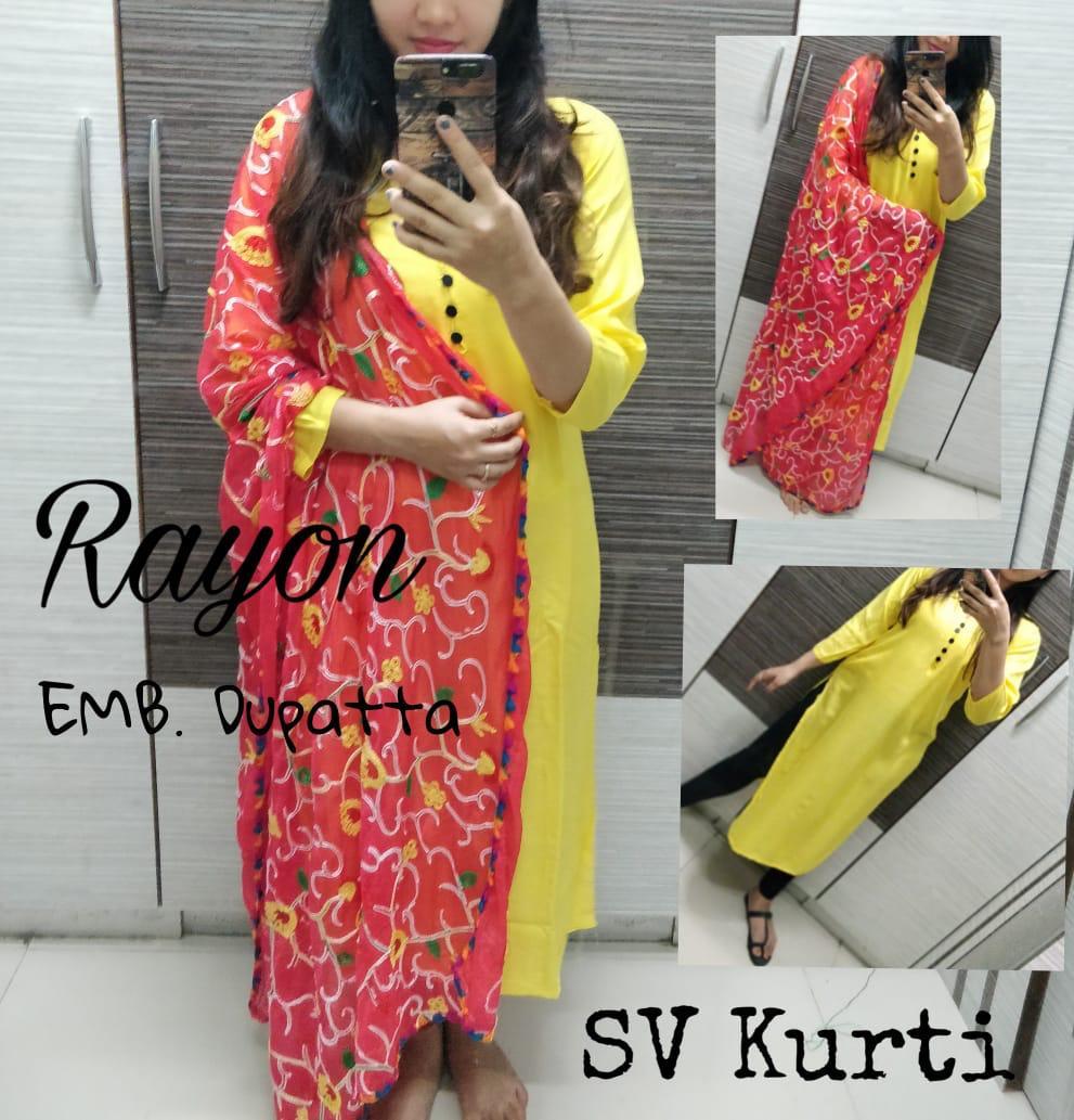 Designer Cotton Printed Kurtis