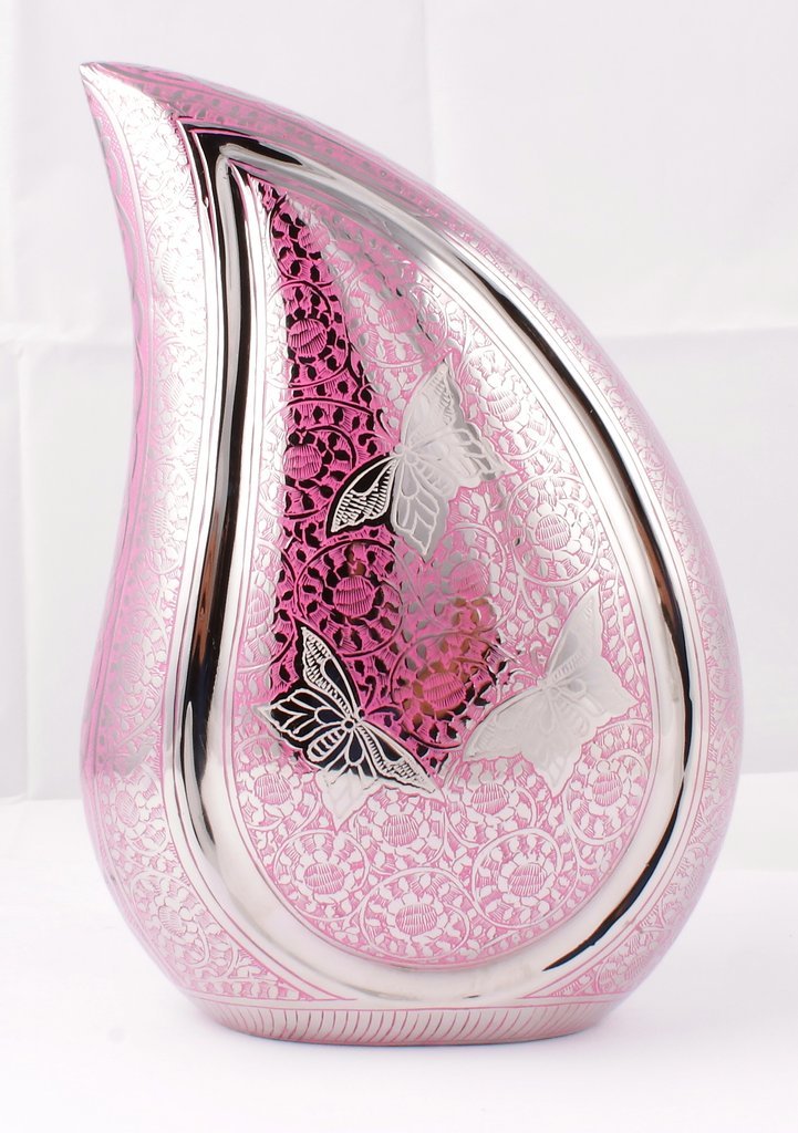Red Clouded Teardrop Cremation Urn