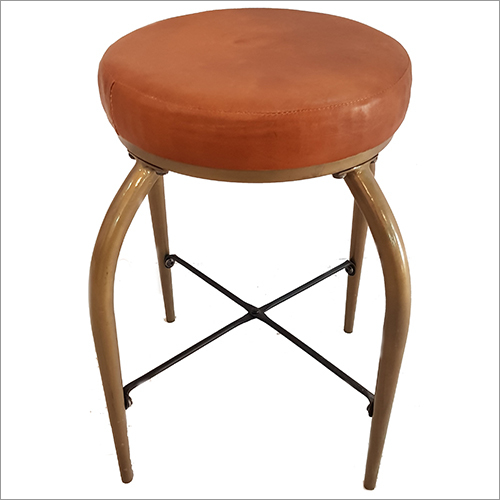 Leather Seated Stool