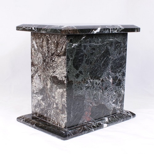 Black Tall Marble Urn