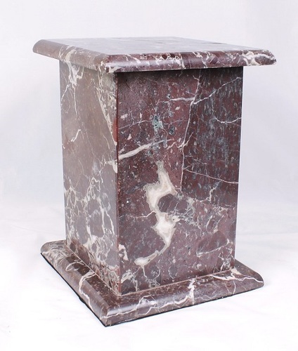 Red Tall Marble Urn