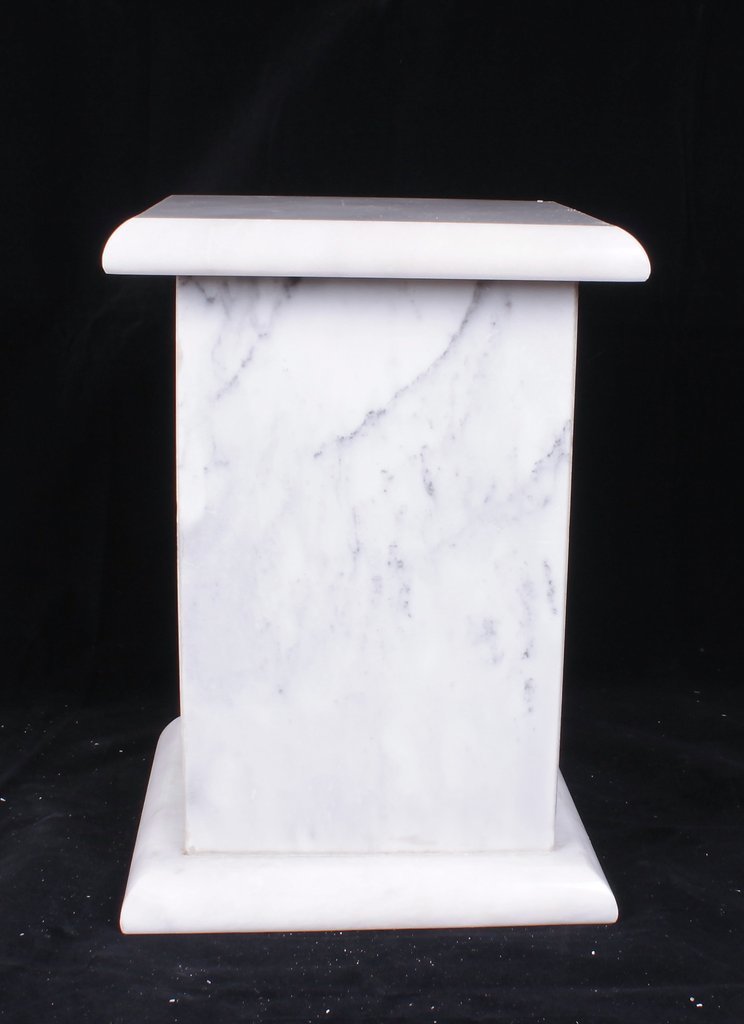 White/ Gray  Tall Aluminum Urn