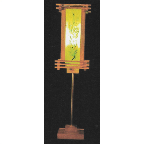 Standing Lampshade - Wood & Paper 40x15x15 cm Beige | Elegant Design Soft Lighting Easy Assembly