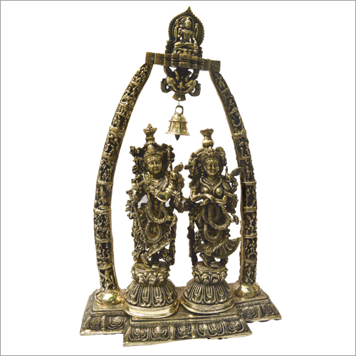 Brass Radha Krishna Statue By SHRI BANKE BIHARI ART EMPORIUM