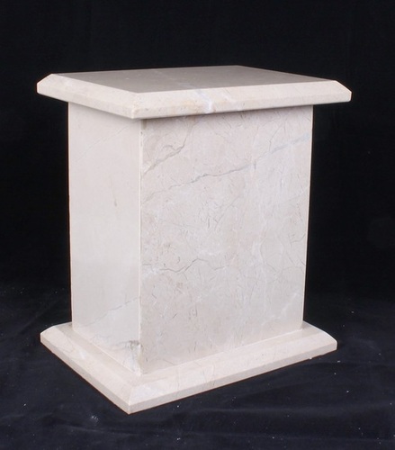 Beige Tall Marble Urn