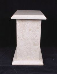 Beige Tall Marble Urn