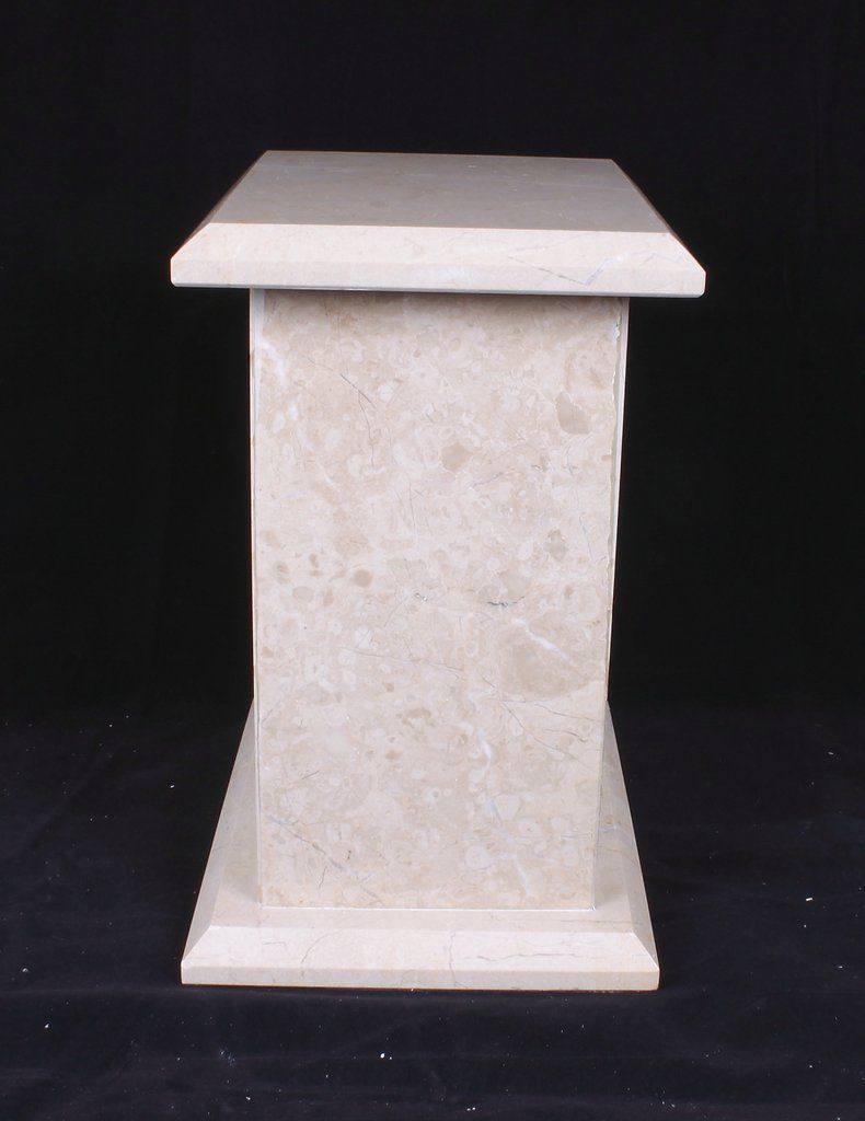 Beige Tall Marble Urn