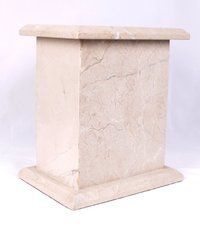 Beige Tall Marble Urn