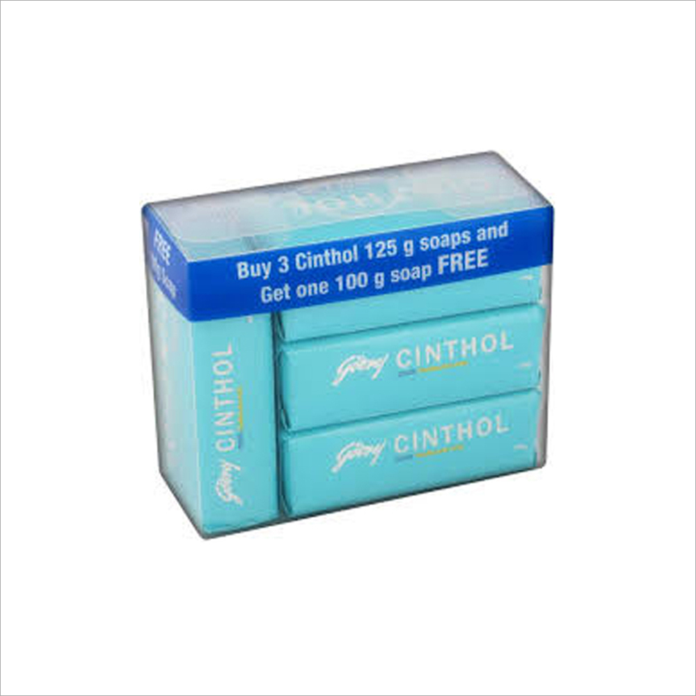 3+1 Godrej Cinthol Cool - Blue, 125g, Bath Soap | Cooling, Refreshing, Fragrance