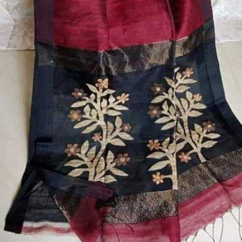 Silk linen jamdani
