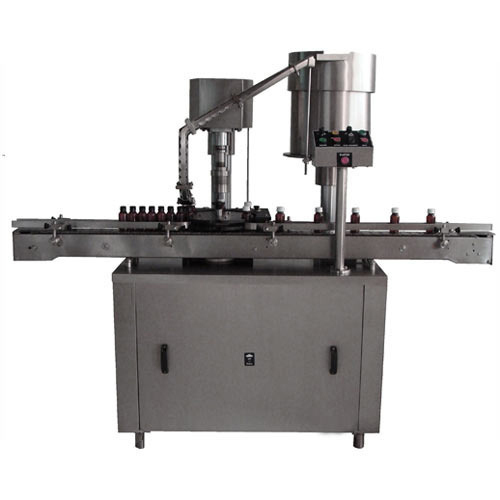 Black Automatic Pharmaceutical Capping Machine