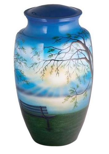 Lakeside Memories Hand Painted Cremation Urn