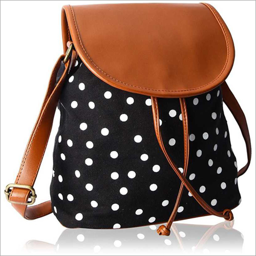Ladies Dotted Leather Backpack