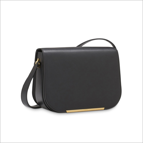 Black Leather Sling Bag