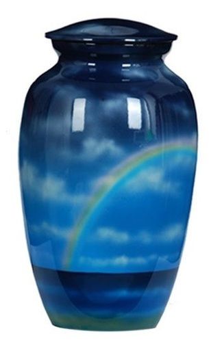 Rainbow Hand Painted Cremation Urn