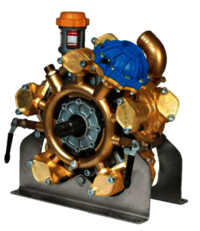 Heavy Duty Brass Five Piston Semi-Hydraulic Diaphragm Pump