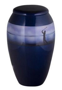 Ocean Dock Hand Painted Cremation Urn