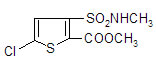 5-chloro-3-(methylamino)sulfamoyl-2-carboxylic acid methyl ester