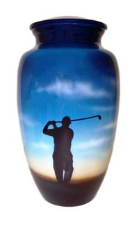 Sunset Sail Hand Painted Cremation Urn