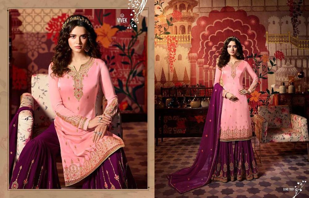 Pakistani Designer Sharara Suits