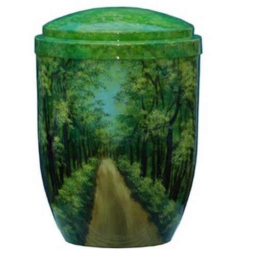 Forest Avenue Hand Painted Cremation Urn