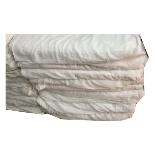White Bleach Grey Handloom Fabric