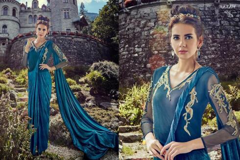 Blue New Designer Long Anarkali Gown