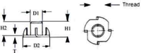 Wood Insert Tee Nut