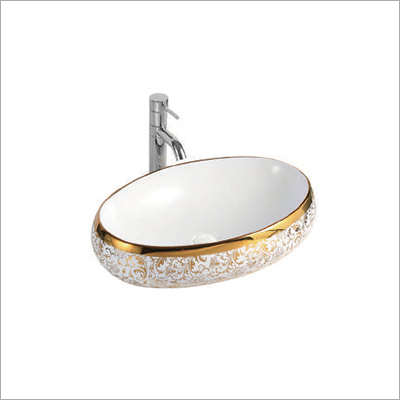 Elegant Art Basin - Ceramic 40x30x15 cm, White, Glossy Finish | Elegant Design, Durable, Easy Installation, Water Efficient