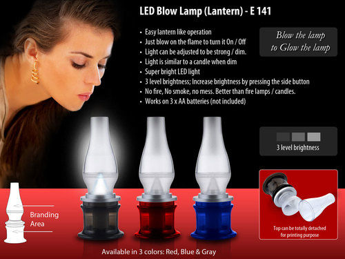 White Led Blow Lamp (Lantern) (With 3 Step Ligh