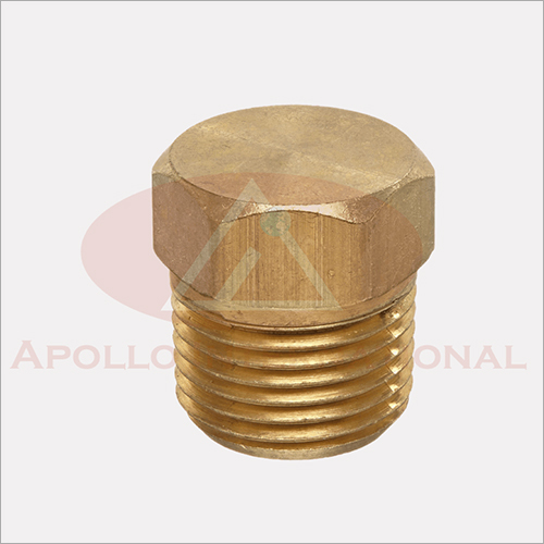 Brass Hex Plugs - Polished Brass, 2-5 Inch Size, Round Shape - User-Friendly Design, Lightweight, Premium Strength