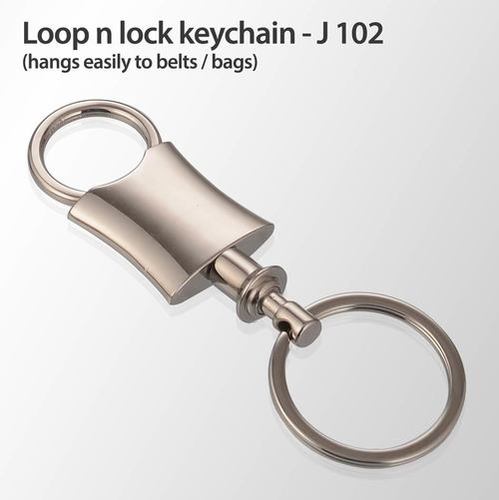 Round Loop N Lock Keychain