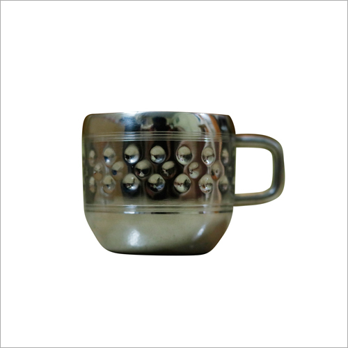 Hammered Stainless Steel Tea Cup