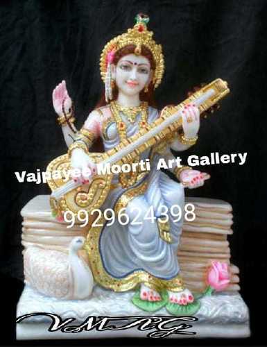 Home Saraswati Mata Marble Moorti
