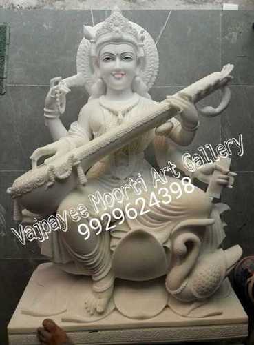 Saraswati Mata Marble Moorti