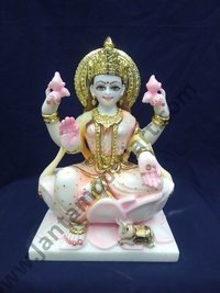 White Marble Lakshmi Statue