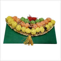 Handicraft Fancy Envelope - Handcrafted Design, Rectangular Shape, Green And Yellow Color | Modern Style, Perfect For Gifting Cash On Special Occasions