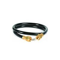 Commercial Rubber Pigtail - Rubber & Brass, 1ft To 6ft Sizes | Orange & Black Color, Hydraulic Punching Specifications (3/8 X 3/8, 30mm, 27mm)