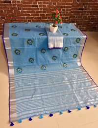 New Latest Linen Silk Sarees
