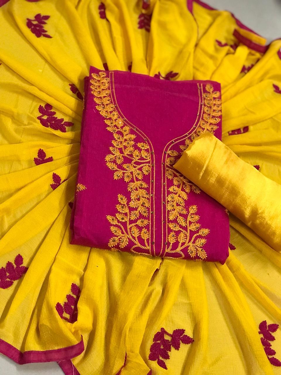 Exclusive Embroidered Ladies Dress Material