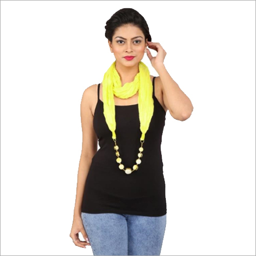 Yellow Jeweled Scarf