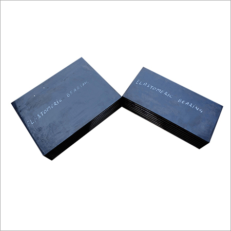Neoprene Elastomer Bearing - Chrome Steel, 5-10mm Thickness, Blue Color | 500 Tonne Load Capacity, Double Row Linear Bearing, Grease Lubrication