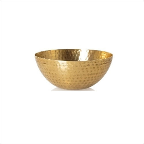 Hammered Gold Bowl By T W HANDICRAFTS