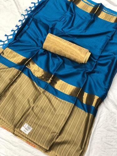 Grey Pure Cotton Silk Saree