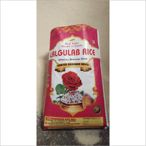 25Kg Gobindobhog Rice - Short Grain, White Color | Low Glycemic Index, High Protein, Non-Sticky Texture, Ideal for Various Cuisines