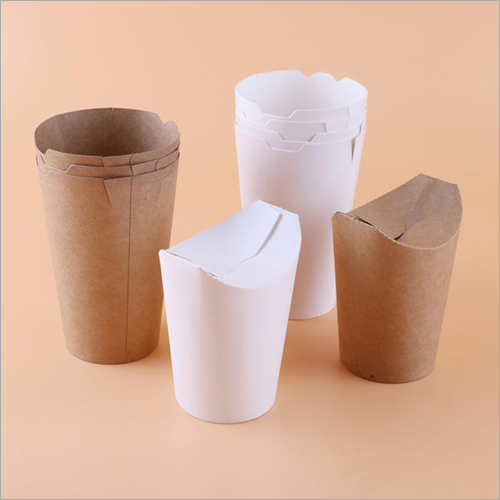 Disposable Brown Paper French Fries Box