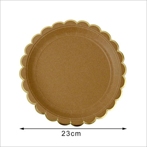 brown kraft paper plates